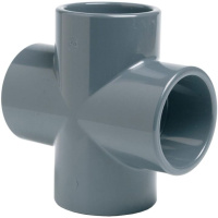 Крестовина клеевая ПВХ Pn16 D63