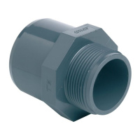 Двойной адаптер муфтовое/втулочное окончание ПВХ НР D25x32x1"