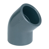 Угол 45гр клеевой ПВХ Pn16 D200