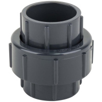 Муфта разборная клеевая ПВХ с уплотнением EPDM Pn10 D63