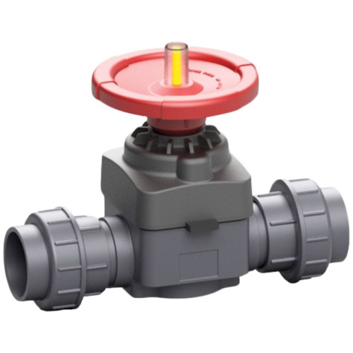 Мембранный вентиль PVC-U ПВХ с муфтовым окончанием d20 мм