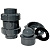 Обратный клапан шаровый ПВХ pn16 d75 мм (EPDM)