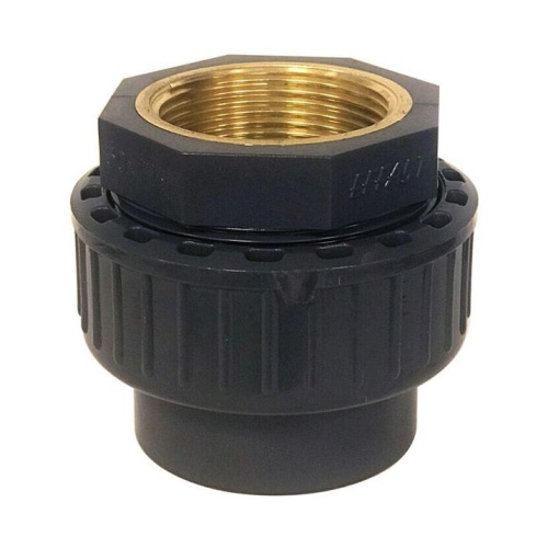 Муфта переходная клеевая ПВХ ВР металлическим кольцом Pn10 D32x1"