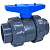 Кран шаровый ПВХ pn16 d32 (уплотнение TPV, остальное EPDM) с муфтовым окончанием