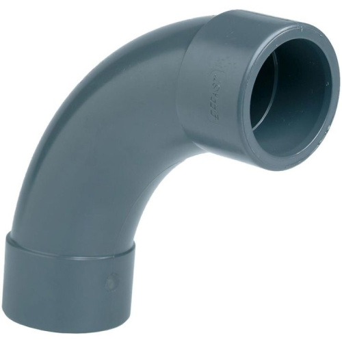 Отвод 90гр плавный клеевой ПВХ Pn16 D90