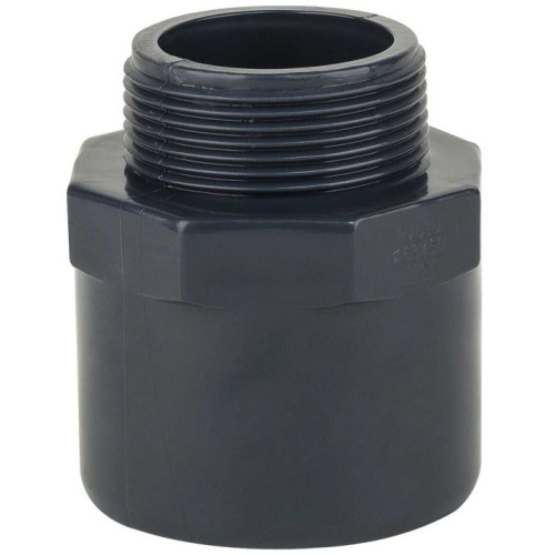 Адаптер переходной клеевой ПВХ с нар. резьбой Pn16 D63х50x1.1/2"