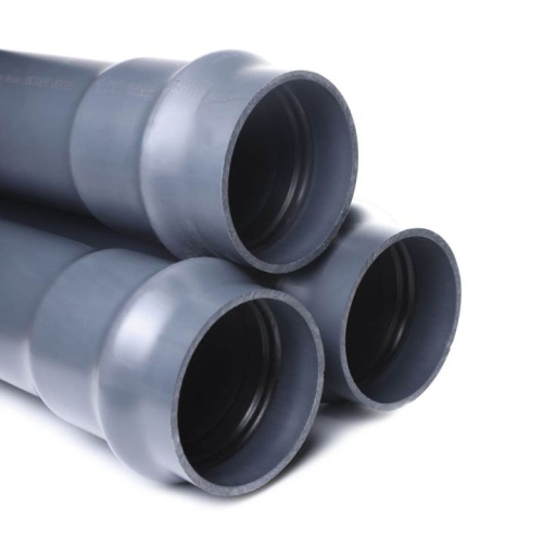 Труба напорная НПВХ с уплотнительным кольцом SDR17 d160*9.5 L-3000
