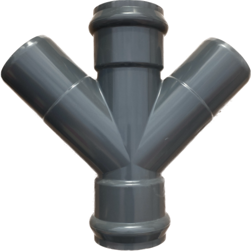 Крестовина 45гр напорная раструбная НПВХ d160 мм