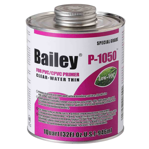 Очиститель-праймер для труб ПВХ Bailey P-1050 946 мл