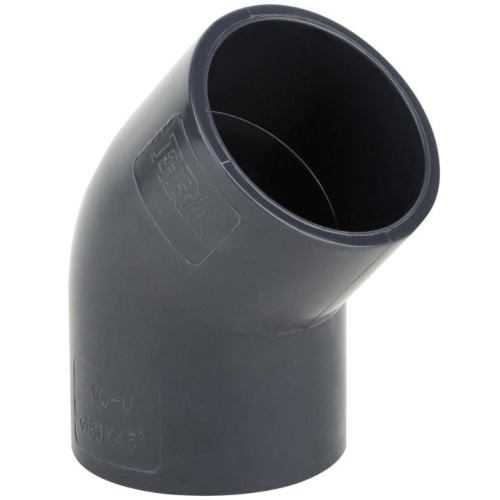 Угол 45гр клеевой ПВХ Pn10 D355